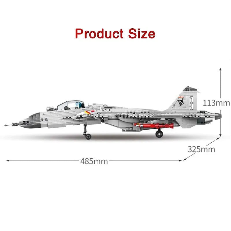 Sembo Building Block Set: Aircraft J-15 Carrier Fighter Jet, Model 202055