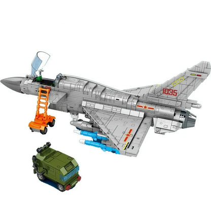 Sembo MOC Building Block Set: Aircraft MOC J-10B Fighter Jet, Model 202126