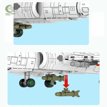 Sembo MOC Building Block Set: Q-5 Striker Aircraft Jet, Model 202157