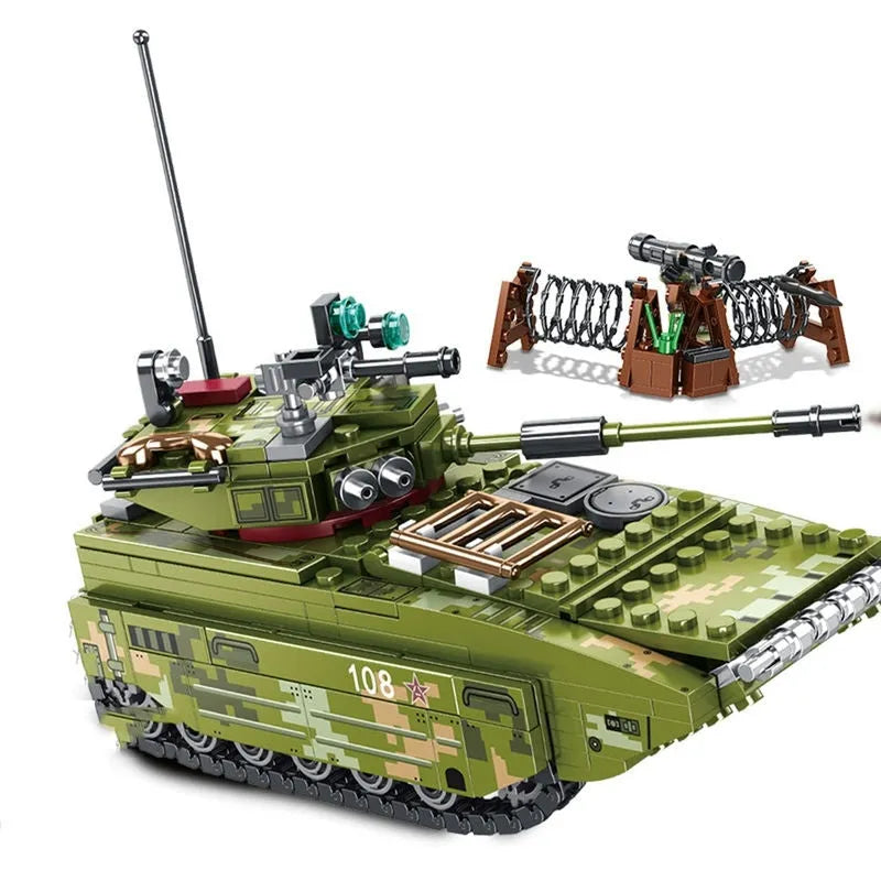 Sembo MOC Building Block Set: WW2 Amphibious Assault Vehicle, Model 105564
