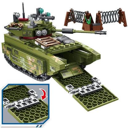 Sembo MOC Building Block Set: WW2 Amphibious Assault Vehicle, Model 105564