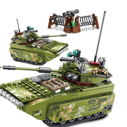 Sembo MOC Building Block Set: WW2 Amphibious Assault Vehicle, Model 105564