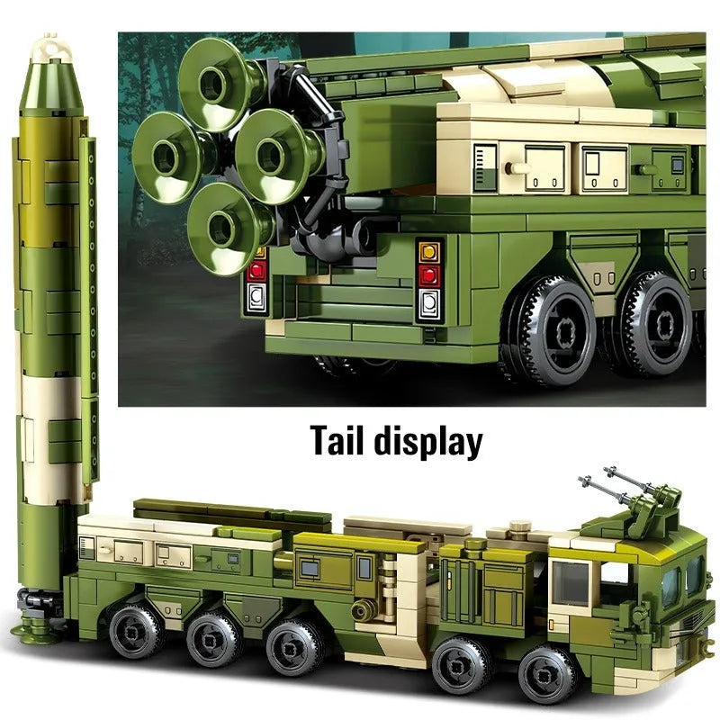 Sembo MOC Building Block Set: WW2 Anti Ship Missile Vehicle, Model 105596