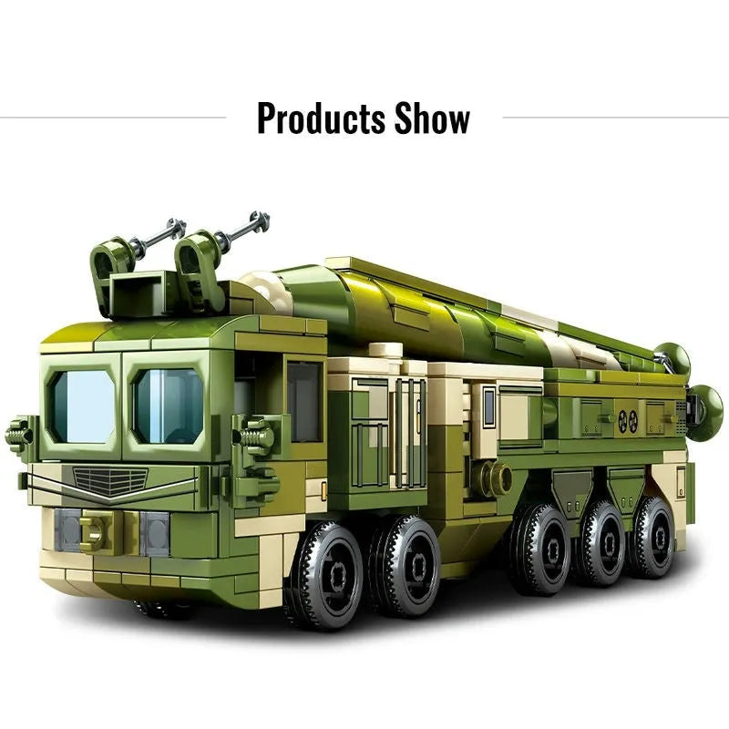 Sembo MOC Building Block Set: WW2 Anti Ship Missile Vehicle, Model 105596