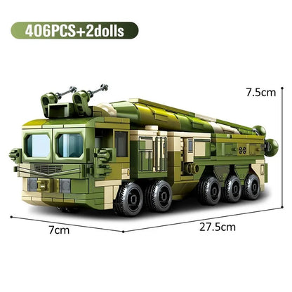 Sembo MOC Building Block Set: WW2 Anti Ship Missile Vehicle, Model 105596