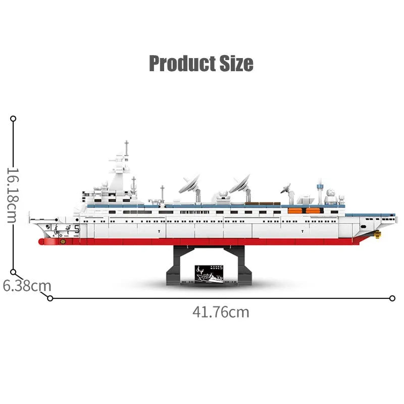 Sembo Building Block Set: Survey Vessel Sea Of Stars Research Ship, Model 203319