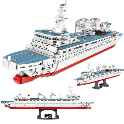Sembo Building Block Set: Survey Vessel Sea Of Stars Research Ship, Model 203319
