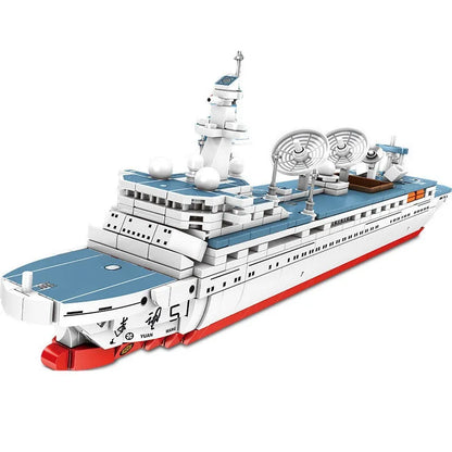 Sembo Building Block Set: Survey Vessel Sea Of Stars Research Ship, Model 203319