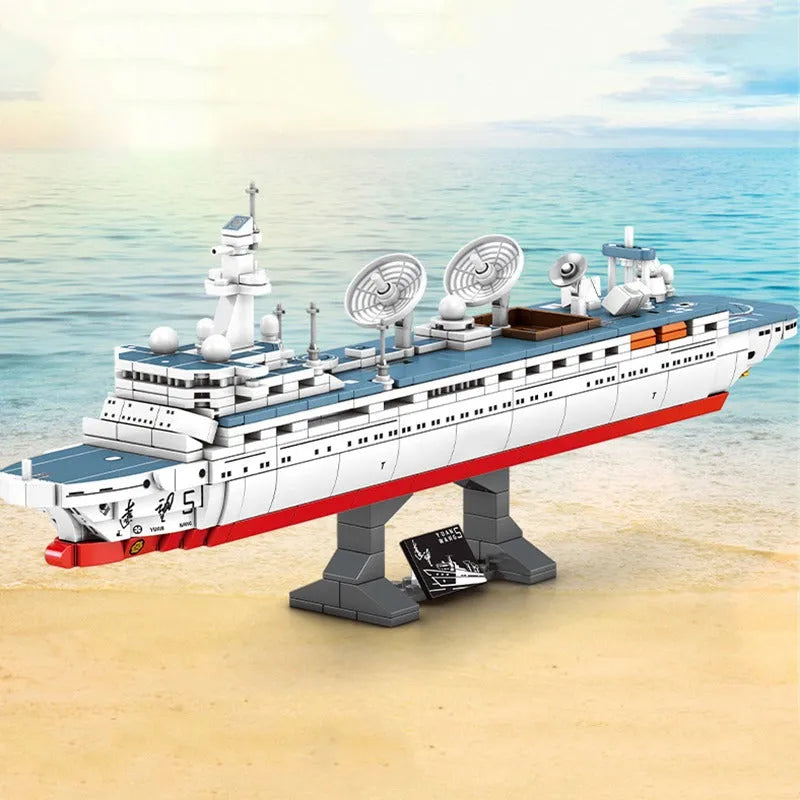 Sembo Building Block Set: Survey Vessel Sea Of Stars Research Ship, Model 203319