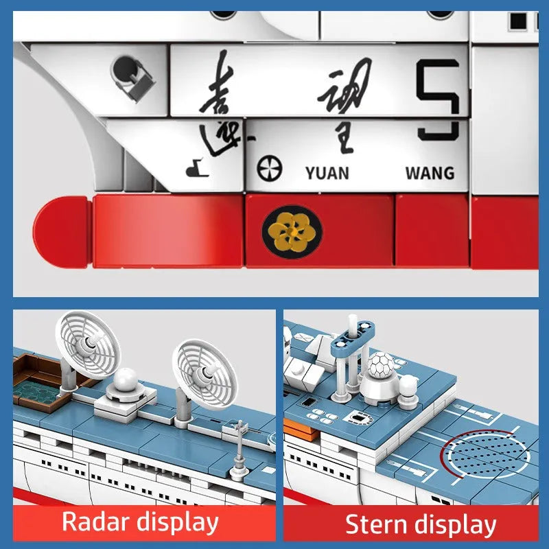 Sembo Building Block Set: Survey Vessel Sea Of Stars Research Ship, Model 203319