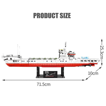 Sembo Building Block Set: Type 072A Tank Landing Warship, Model 105734