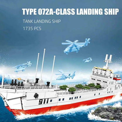 Sembo Building Block Set: Type 072A Tank Landing Warship, Model 105734