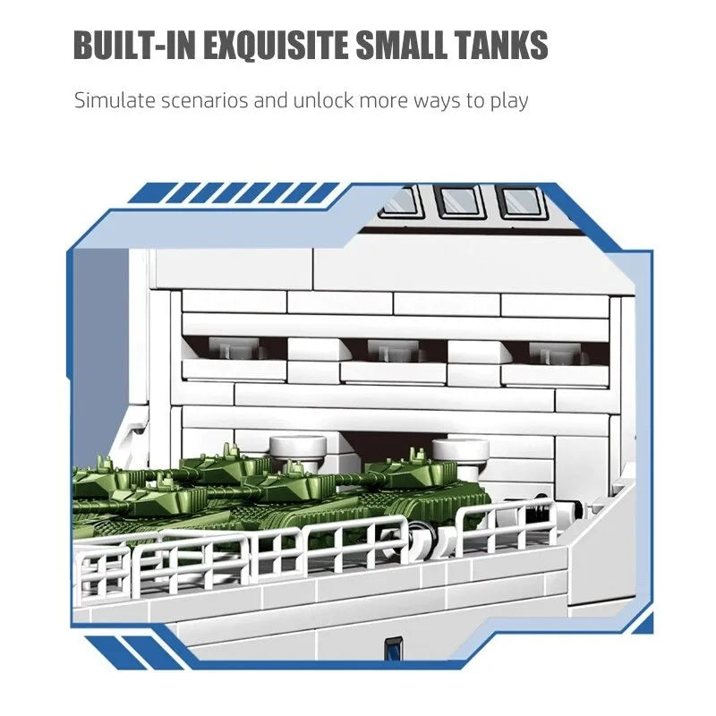 Sembo Building Block Set: Type 072A Tank Landing Warship, Model 105734