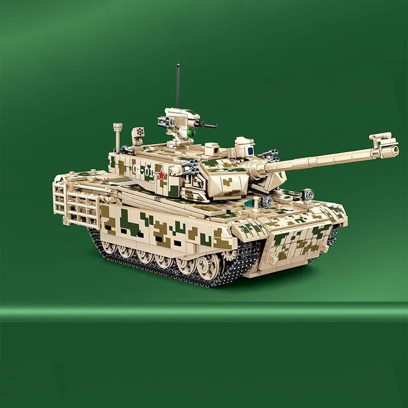 Sembo Building Block Set: WW2 99A Main Battle Tank, Model 203110