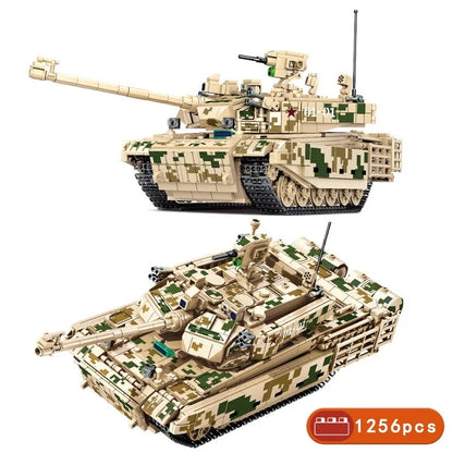 Sembo Building Block Set: WW2 99A Main Battle Tank, Model 203110