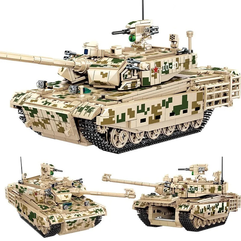 Sembo Building Block Set: WW2 99A Main Battle Tank, Model 203110