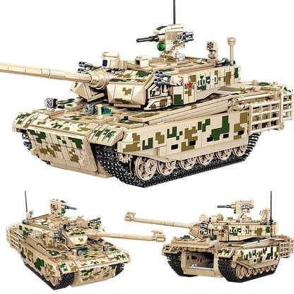 Sembo Building Block Set: WW2 99A Main Battle Tank, Model 203110