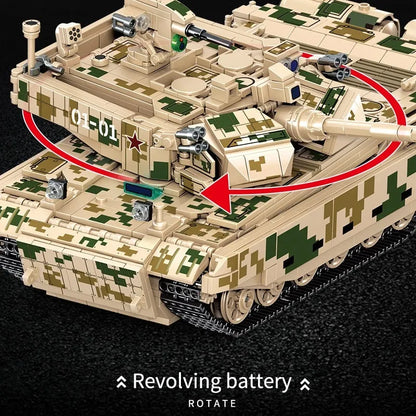 Sembo Building Block Set: WW2 99A Main Battle Tank, Model 203110