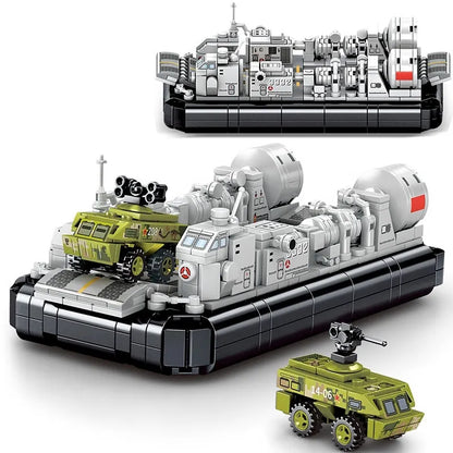 Sembo Building Block Set: WW2 NAVY Type 726 Hovercraft, Model 202048