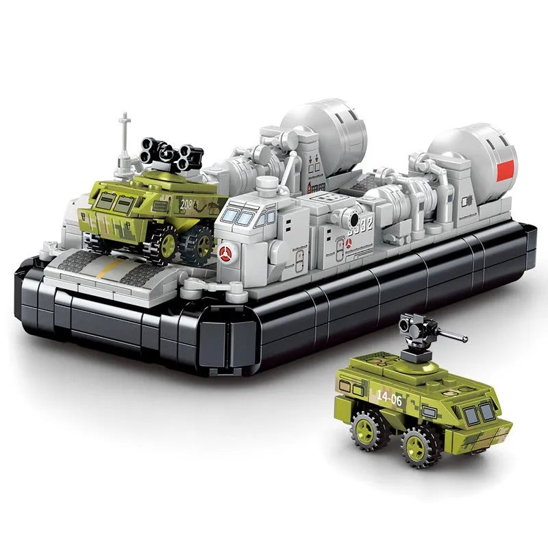 Sembo Building Block Set: WW2 NAVY Type 726 Hovercraft, Model 202048