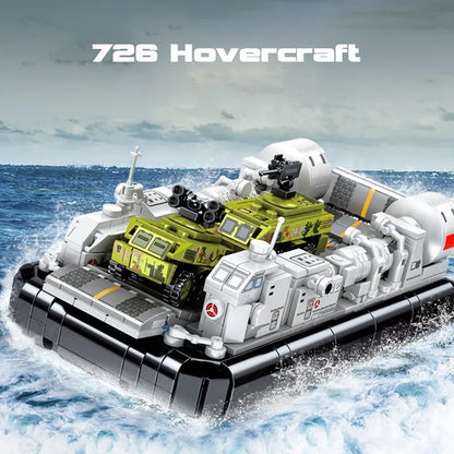 Sembo Building Block Set: WW2 NAVY Type 726 Hovercraft, Model 202048