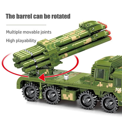 Sembo Building Block Set: WW2 PHL-03 Self Propelled Rocket Launcher, Model 203109