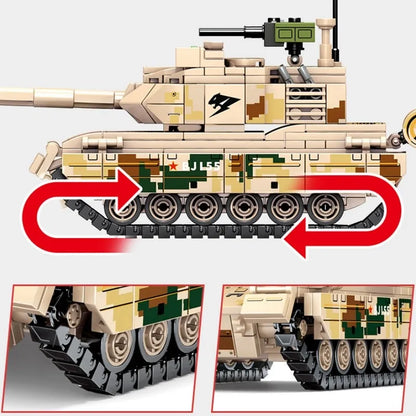 Sembo Building Block Set: WW2 Type 15 Light Battle Tank, Model 203107
