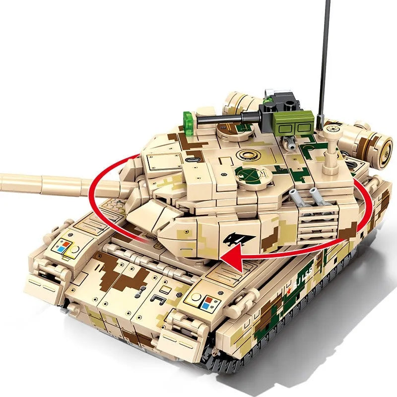 Sembo Building Block Set: WW2 Type 15 Light Battle Tank, Model 203107