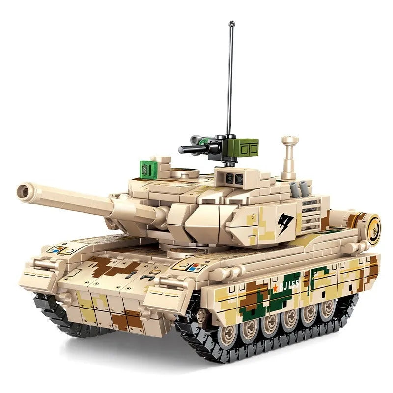 Sembo Building Block Set: WW2 Type 15 Light Battle Tank, Model 203107
