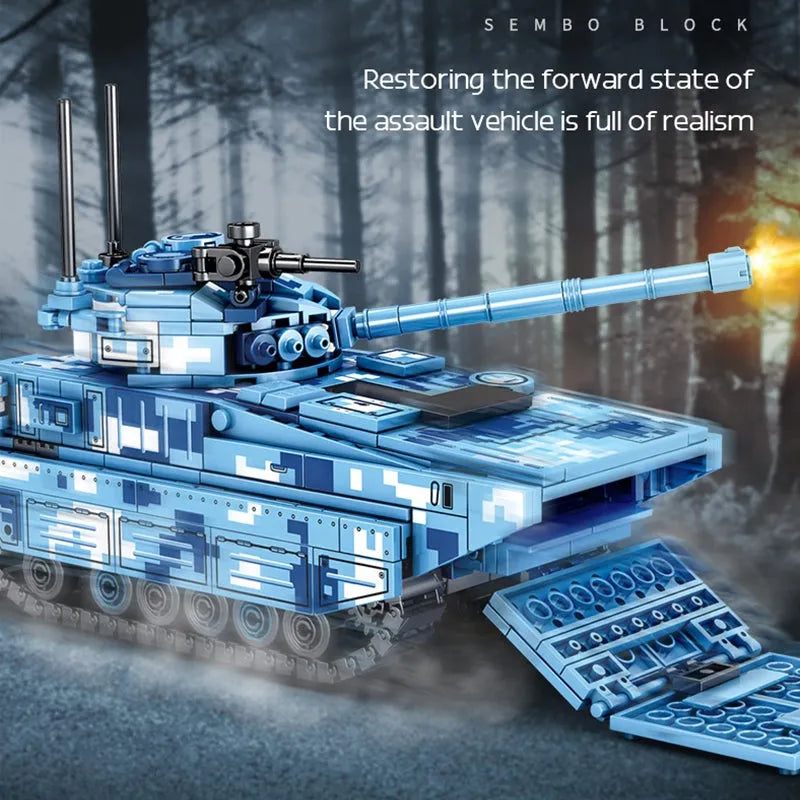 Sembo Building Block Set: WW2 ZTD-05 Infantry Assault Vehicle, Model 202047