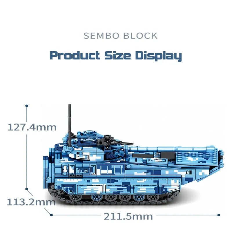 Sembo Building Block Set: WW2 ZTD-05 Infantry Assault Vehicle, Model 202047