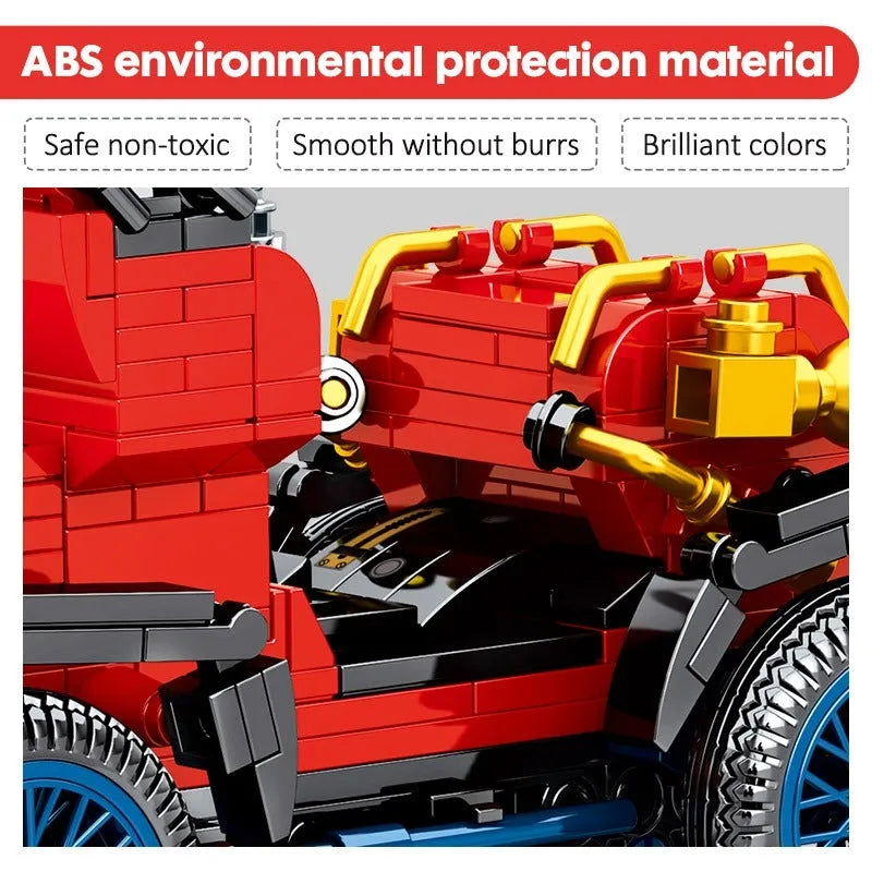 Sembo MOC Building Block Set: 705400 Vintage Classic Retro Car
