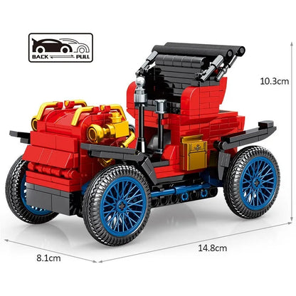 Sembo MOC Building Block Set: 705400 Vintage Classic Retro Car