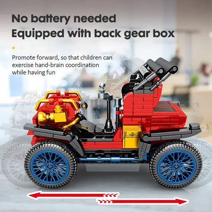 Sembo MOC Building Block Set: 705400 Vintage Classic Retro Car