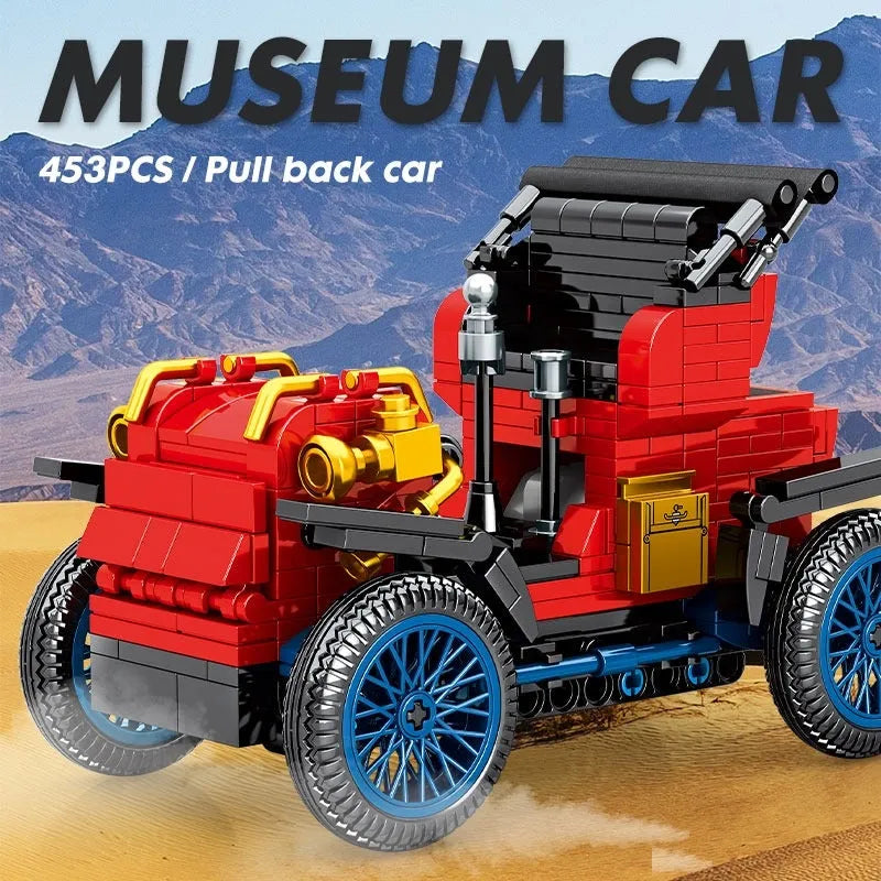 Sembo MOC Building Block Set: 705400 Vintage Classic Retro Car