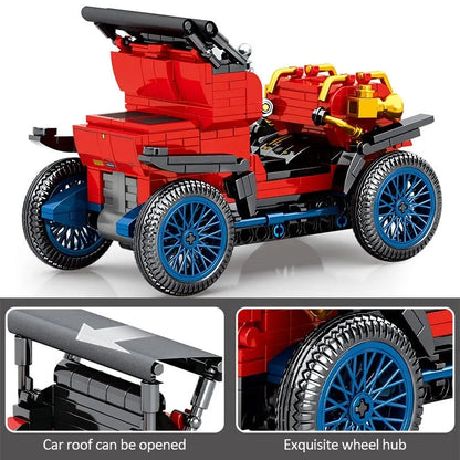 Sembo MOC Building Block Set: 705400 Vintage Classic Retro Car