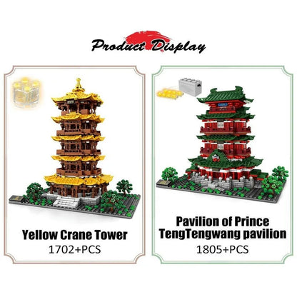Sembo MOC Building Block Set: Prince Pavilion House LED, Model 601141