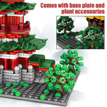 Sembo MOC Building Block Set: Prince Pavilion House LED, Model 601141