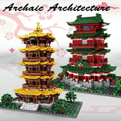 Sembo MOC Building Block Set: Prince Pavilion House LED, Model 601141