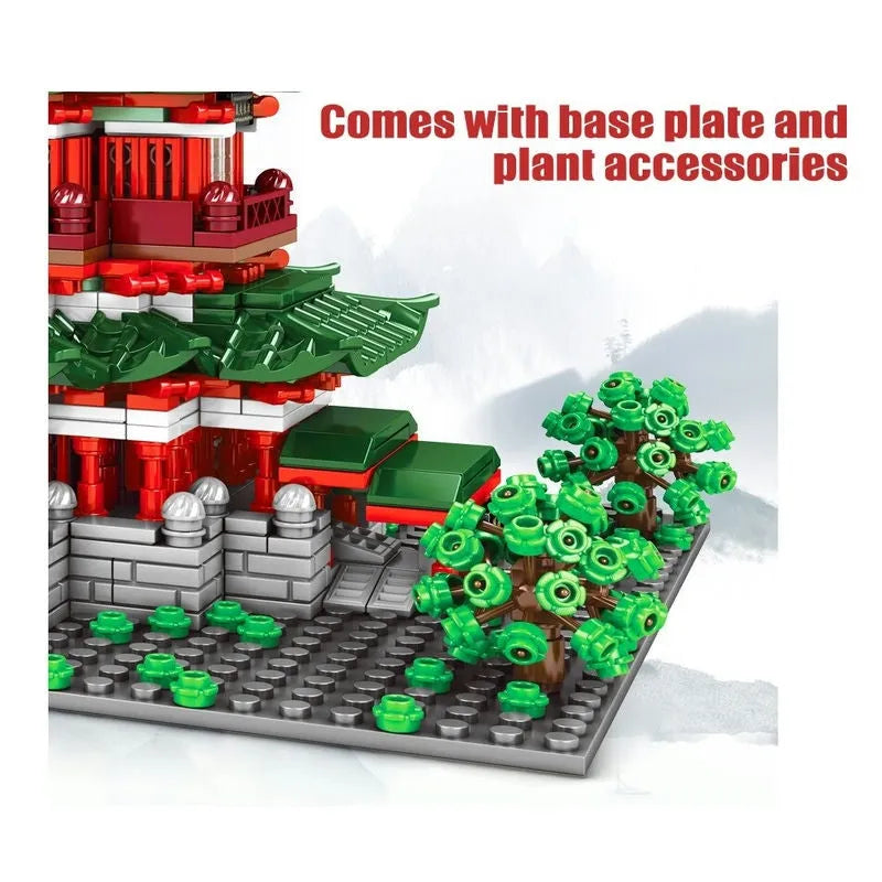 Sembo MOC Building Block Set: Prince Pavilion House LED, Model 601141