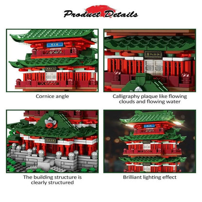 Sembo MOC Building Block Set: Prince Pavilion House LED, Model 601141