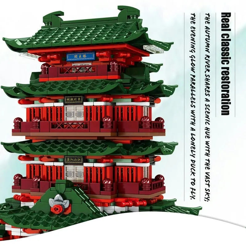 Sembo MOC Building Block Set: Prince Pavilion House LED, Model 601141