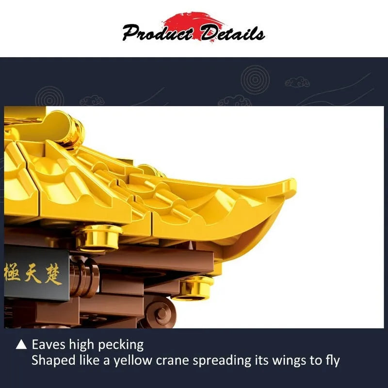 Sembo MOC Building Block Set: The Yellow Crane Tower, Model 601140