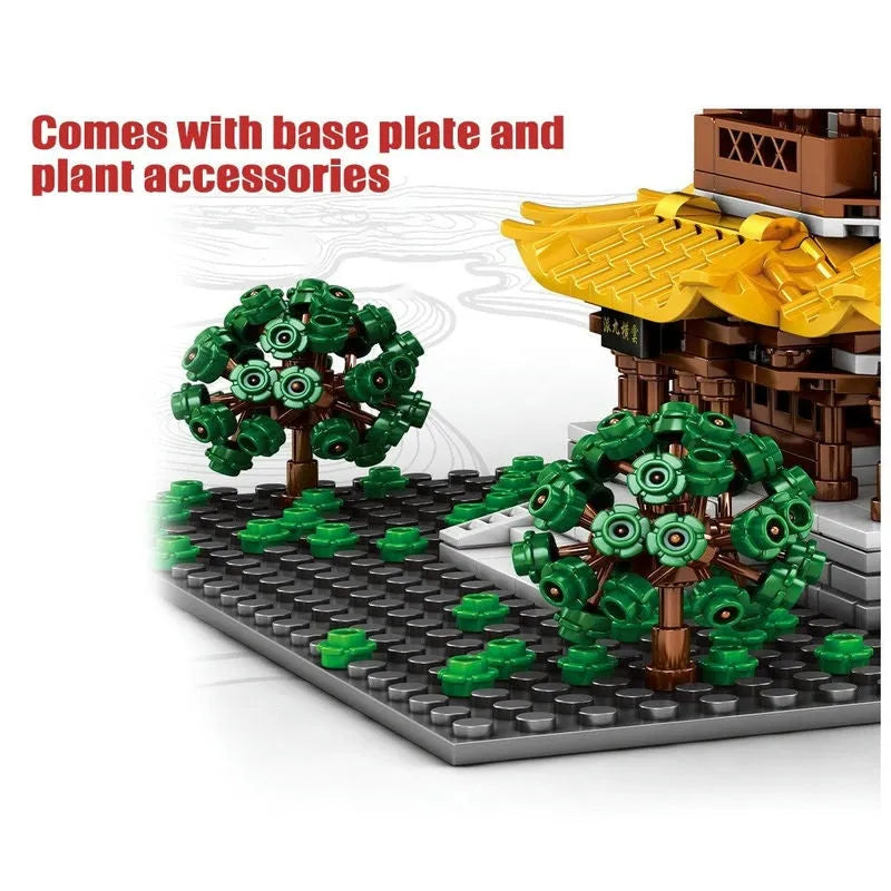 Sembo MOC Building Block Set: The Yellow Crane Tower, Model 601140
