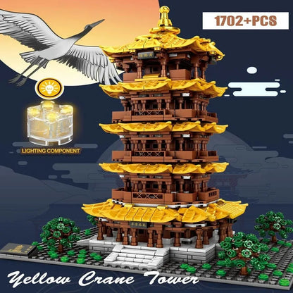 Sembo MOC Building Block Set: The Yellow Crane Tower, Model 601140