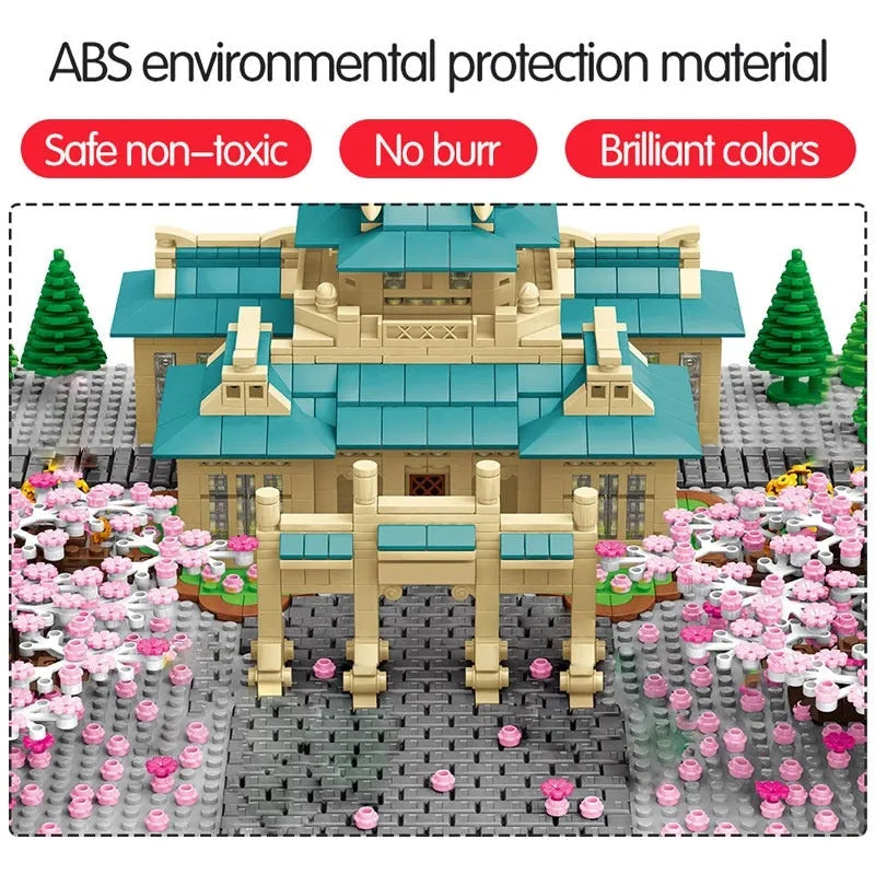 Sembo MOC Building Block Set: Cherry Blossom Season Tree House, Model 601079
