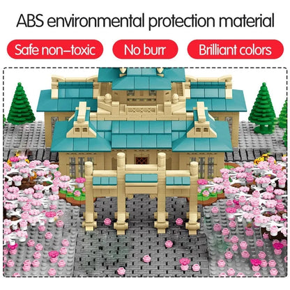 Sembo MOC Building Block Set: Cherry Blossom Season Tree House, Model 601079