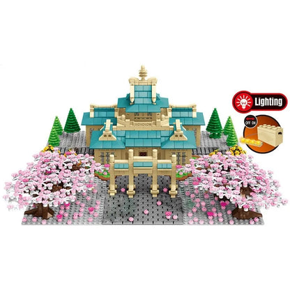 Sembo MOC Building Block Set: Cherry Blossom Season Tree House, Model 601079