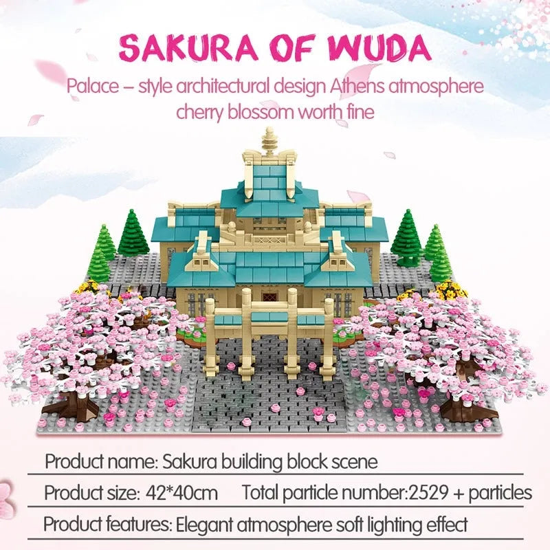 Sembo MOC Building Block Set: Cherry Blossom Season Tree House, Model 601079