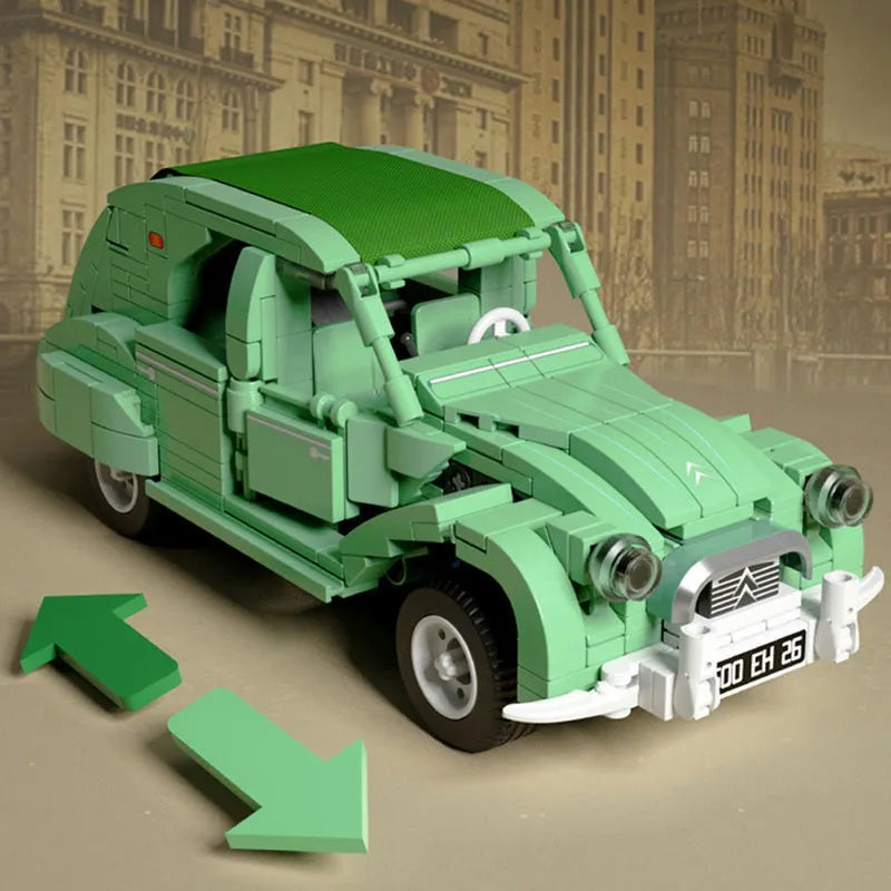 Sembo MOC Building Block Set: Classic Citroen Vintage Car 705500